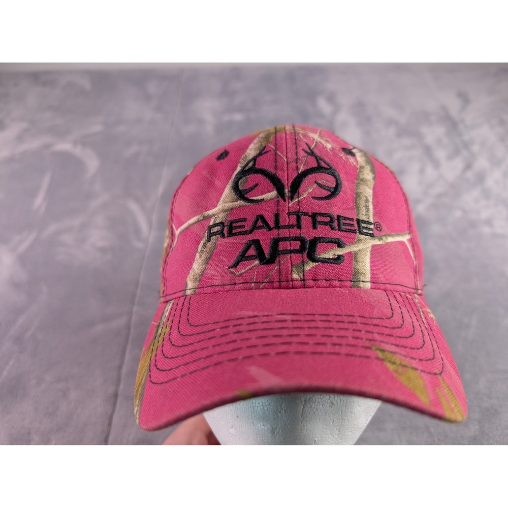 Realtree APC Pink Camo Baseball Cap Womens Adjustable Hunting Fishing Hat